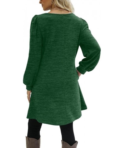 Fall Dresses for Women 2023 Trendy Casual Long Sleeve Dress Loose Fit Swing T-Shirt Dress Winter Dress with Pockets B Dark Gr...