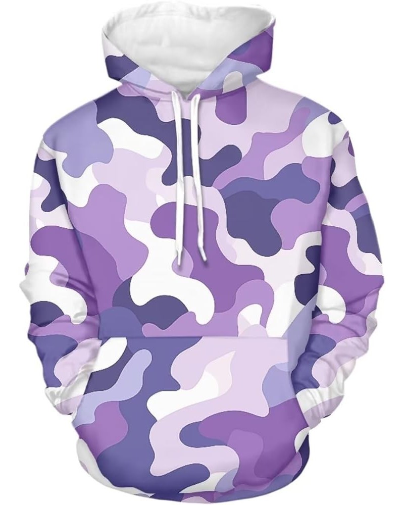 Women's College Sweatshirts Long Sleeve Drawstring Hoodies for Teen Girls Sport Hooeded Pullover Size XS-6XL 00-purple Camo $...