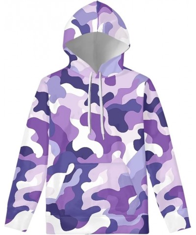 Women's College Sweatshirts Long Sleeve Drawstring Hoodies for Teen Girls Sport Hooeded Pullover Size XS-6XL 00-purple Camo $...