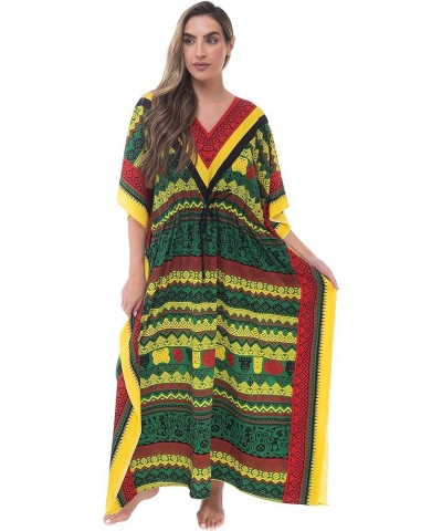 African Print Dashiki Maxi Caftan for Women Rasta Print 2 $11.79 Swimsuits