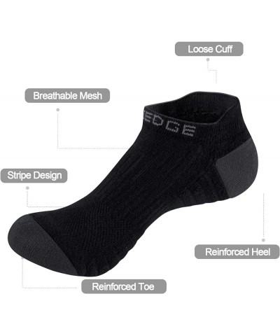 Womens Low Cut Ankle Socks Moisture Wicking Cotton Cushioned Running Athletic Socks For Women 5-12, 5 Pairs Multicolored $11....