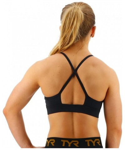 Women's High Neck Performance Sports Bra Black $25.50 Lingerie