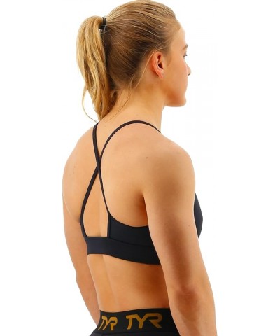 Women's High Neck Performance Sports Bra Black $25.50 Lingerie