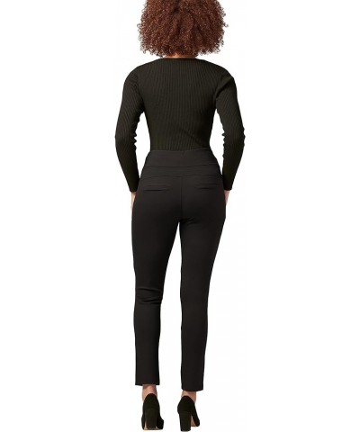 Ponte Pants for Women, Stretch Dress Pants for Women, High Waist Wear to Work Pants with Pockets, S-4XL Black Black $26.54 Pants