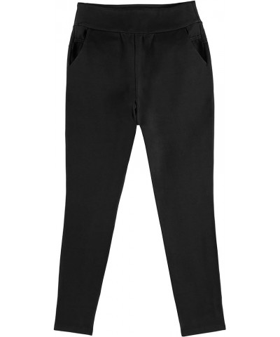 Ponte Pants for Women, Stretch Dress Pants for Women, High Waist Wear to Work Pants with Pockets, S-4XL Black Black $26.54 Pants