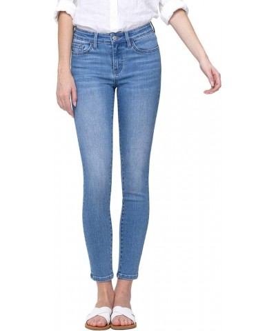 by Flying Monkey Blue Fading Whiskering Wash Skinny Denim Jeans Mid-Rise $32.21 Jeans