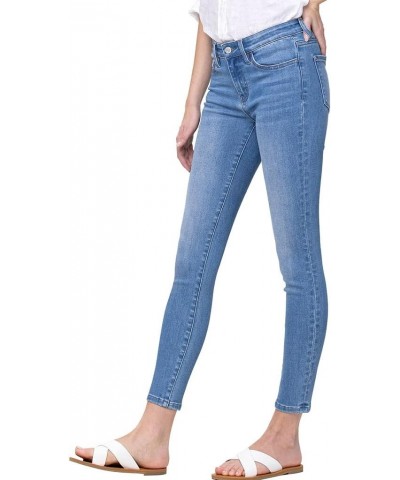 by Flying Monkey Blue Fading Whiskering Wash Skinny Denim Jeans Mid-Rise $32.21 Jeans