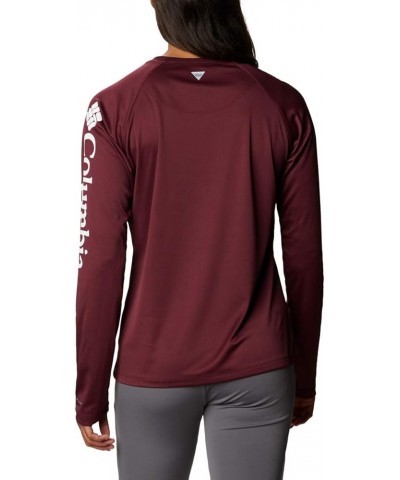 Women's Collegiate Tidal Tee Ls Shirt Texas A&M Aggies Medium Tam - Deep Maroon, White $11.61 T-Shirts