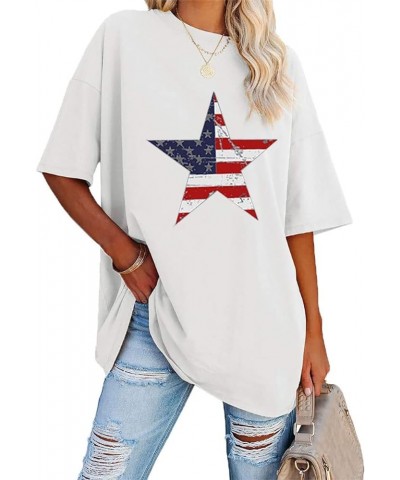 Womens Oversized T Shirts Loose Fit Short Sleeve Crewneck/V-Neck Tees Baggy Solid Color Cozy Cotton Blend Tunic Tops Z-star P...