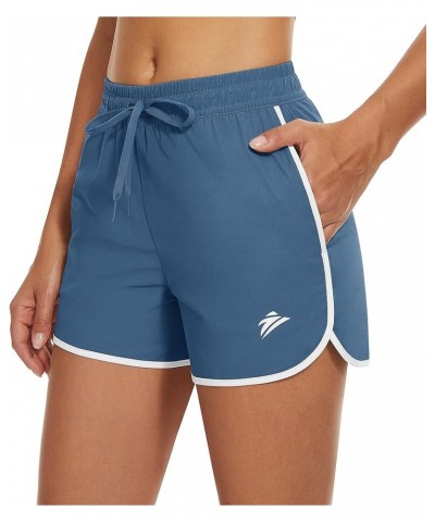 Women's Hiking Shorts with Pockets Quick Dry Lightweight Outdoor Running Shorts Breathable Active Sports Grey Blue $11.99 Act...