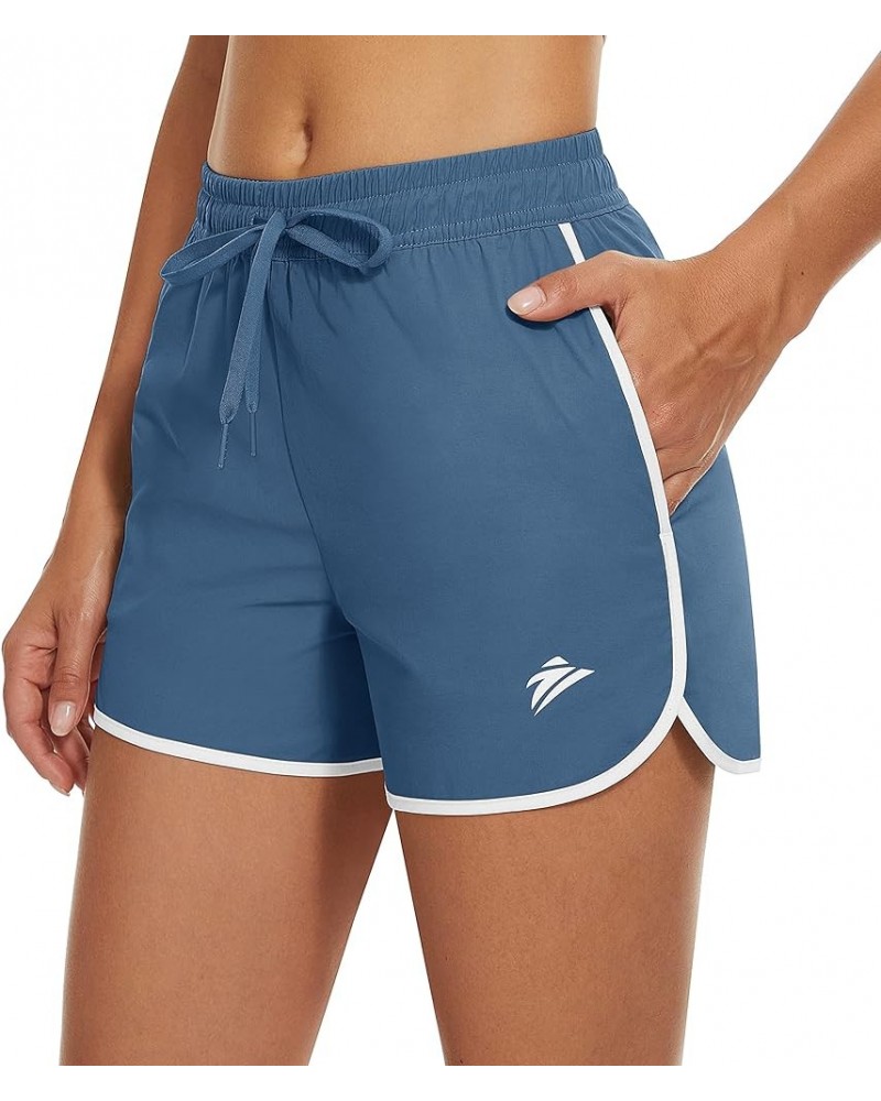 Women's Hiking Shorts with Pockets Quick Dry Lightweight Outdoor Running Shorts Breathable Active Sports Grey Blue $11.99 Act...