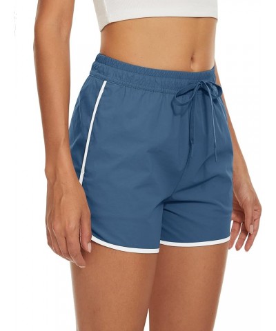 Women's Hiking Shorts with Pockets Quick Dry Lightweight Outdoor Running Shorts Breathable Active Sports Grey Blue $11.99 Act...