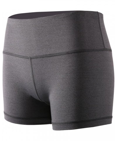 Women's 5" /2" High Waist Stretch Athletic Workout Shorts with Pocket 3 Pack:05 Black,grey,dark Green $15.68 Activewear