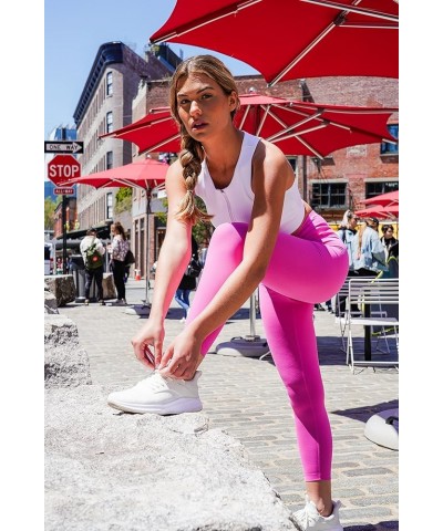 Ankle Length High Waist Power Flex Leggings - 7/8 Tummy Control Yoga Pants Roan Rouge $16.00 Others