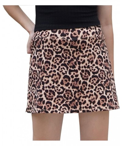 Skort for Women Lightweight Activewear Skirt for Running Tennis Golf Workout Pickleball Walking Casual Leopard Print $9.50 Sk...