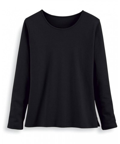 Classic Jewel-Neck Top petite Black $19.18 Sweaters