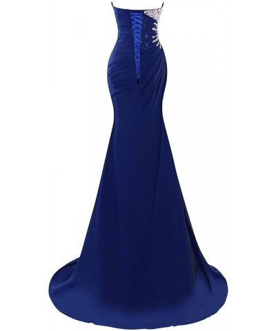 Women's Sweetheart Long Mermaid Prom Dresses Beaded Evening Gowns Coral $47.94 Dresses