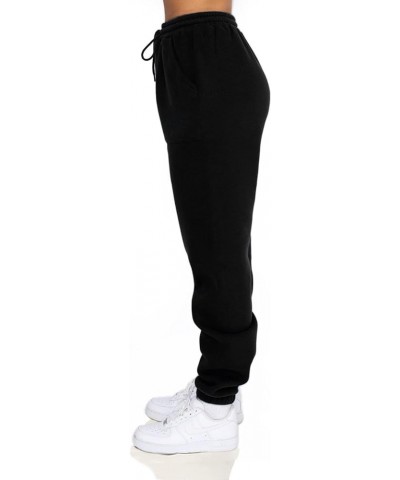 Fleece Sweatpants Women Baggy - Womens Sweatpants Sweats Y2K, Drawstring Sweatpants for Teen Girls Black(fleece Lined) $12.99...