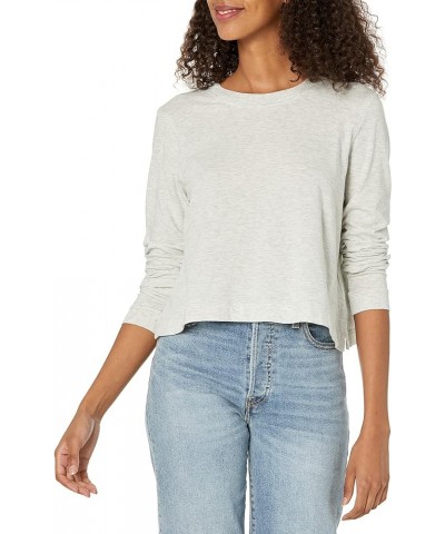 Women's Boxy Longsleeve Light Heather Grey $16.45 T-Shirts