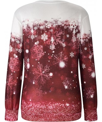 Ugly Christmas Sweaters For Women 2023 Cute Christmas Tree Print Crewneck Long Sleeve Pullover Holiday Sweatshirts 10 red $7....