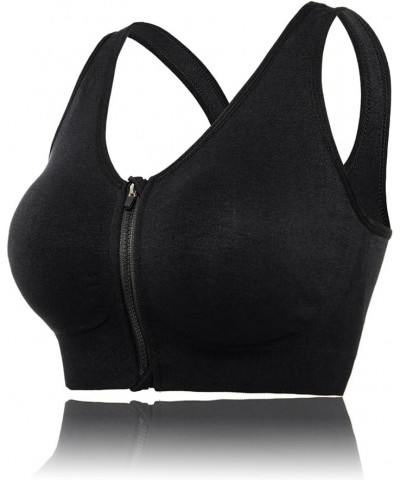 Women 1or 3 or 5 Pack Medium Support and Removable Pad Tank Top Racerback Sports Bra Black $23.21 Lingerie