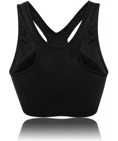 Women 1or 3 or 5 Pack Medium Support and Removable Pad Tank Top Racerback Sports Bra Black $23.21 Lingerie