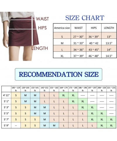 Skort for Women Lightweight Activewear Skirt for Running Tennis Golf Workout Pickleball Walking Casual Sk 6 $9.50 Skorts