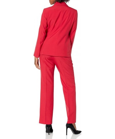 Women's 1 Button Notch Collar Jacket/Kate Pant Suit Cherry/Black $46.62 Suits