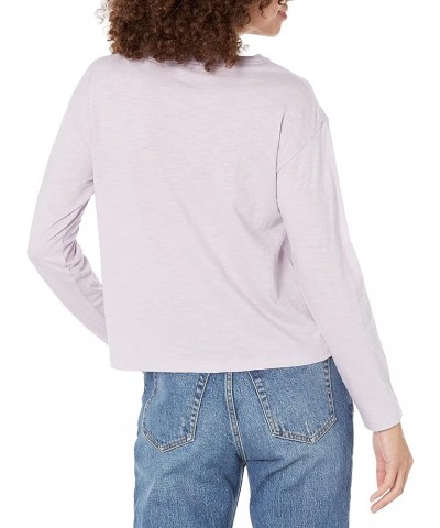 Women's Boxy Long Sleeve Tee Dk Violetta $22.70 T-Shirts