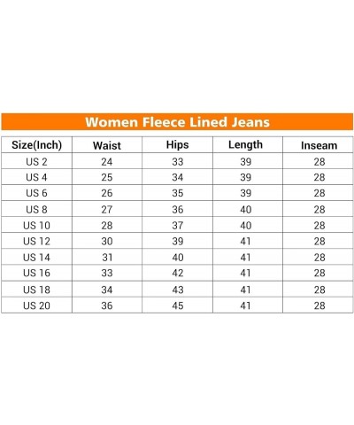 Women's Fleece Lined Jeans Skinny High Waisted Winter Thick Fleece Warm Stretch Fleece Lining Women Jeans Pants 1_navy(hot Fl...