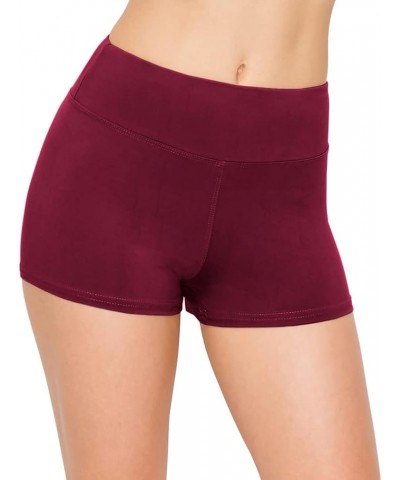 3 Pack Yoga Shorts – Super Soft Slip Shorts for Women Sho 3p Black/Black/Burgundy $20.13 Activewear