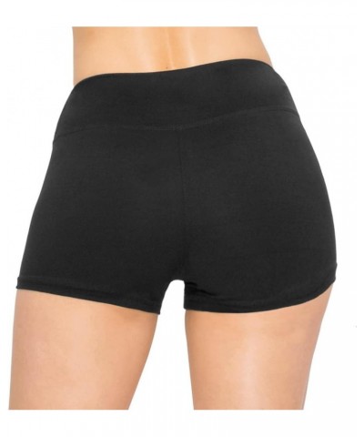 3 Pack Yoga Shorts – Super Soft Slip Shorts for Women Sho 3p Black/Black/Burgundy $20.13 Activewear