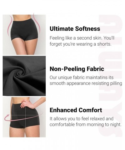 3 Pack Yoga Shorts – Super Soft Slip Shorts for Women Sho 3p Black/Black/Burgundy $20.13 Activewear