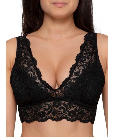 Signature Lace Deep V, Wireless Bralette for Women, available in Multi Packs Black Hue $9.01 Lingerie