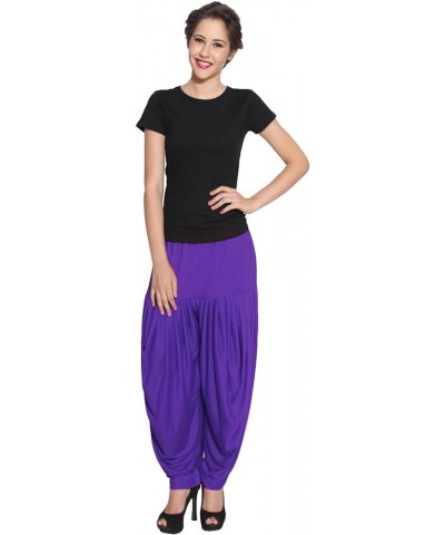 Women's Dhoti Red Salwar, Harem Patiyala Shalwar, Pant Trouser Lady/Girls Violet $11.50 Pants