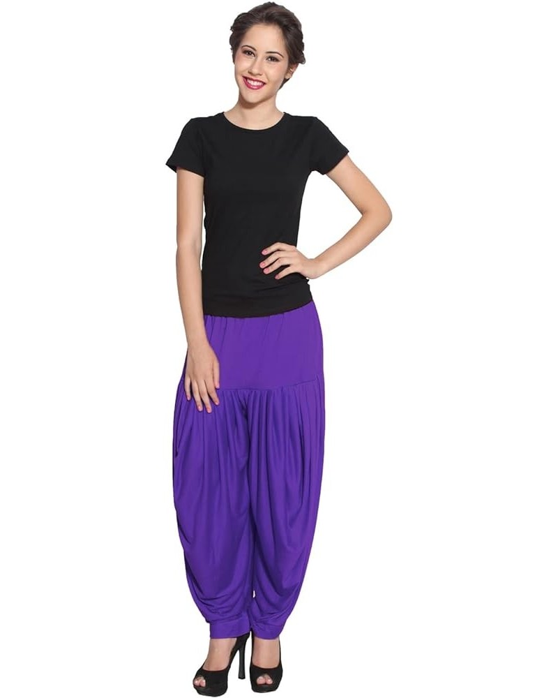 Women's Dhoti Red Salwar, Harem Patiyala Shalwar, Pant Trouser Lady/Girls Violet $11.50 Pants