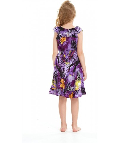 Matchable Family Hawaiian Luau Men Women Girl Boy Clothes in Sunset Purple Big Girl Girl Wrap $9.60 Jewelry