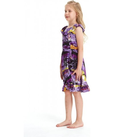 Matchable Family Hawaiian Luau Men Women Girl Boy Clothes in Sunset Purple Big Girl Girl Wrap $9.60 Jewelry