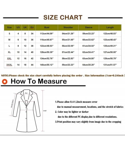 Women's Fashion Solid Color Long Tweed Trench Jacket Classy Oversized Long Sleeve Lapel Winter Thicken Overcoat Coat 06red $3...