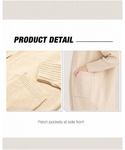 Women's Long Cardigan Sweaters Oversized Open Front Long Sleeve Lightweight Knit Hooded Outerwear Fall Coat White $19.35 Swea...