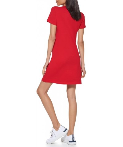 T-Shirt Short Sleeve Cotton Summer Dresses for Women Classic Scarlet $29.88 Dresses