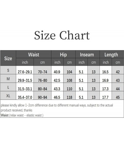 Womens Cargo Shorts Y2k Casual Elastic High Waist Bermuda Hiking Workout Pocket Shorts Streetwear Khaki $7.94 Activewear