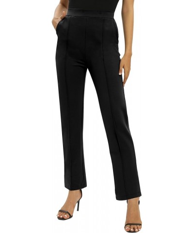 Women's Yoga Dress Pants Stretchy Casual Slacks Straight Leg Work Pants with Pockets Black $16.99 Others