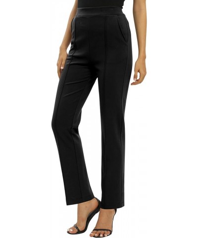 Women's Yoga Dress Pants Stretchy Casual Slacks Straight Leg Work Pants with Pockets Black $16.99 Others