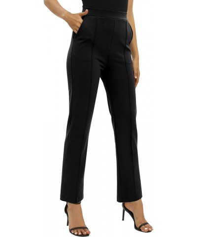 Women's Yoga Dress Pants Stretchy Casual Slacks Straight Leg Work Pants with Pockets Black $16.99 Others