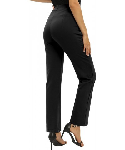 Women's Yoga Dress Pants Stretchy Casual Slacks Straight Leg Work Pants with Pockets Black $16.99 Others