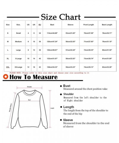 Oversized Sweatshirt for Women Trendy Crewneck Sweatshirts Hoodies Fall Outfits Fashion Teen Girls Y2k Winter Clothes C01_blu...