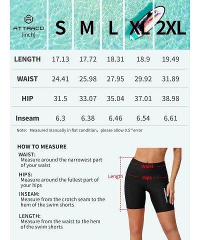 Women's Swim Shorts Board Shorts Swimwear Bathing Suits Bottoms with Pocket High Waisted Quick Dry Black2 $15.11 Swimsuits