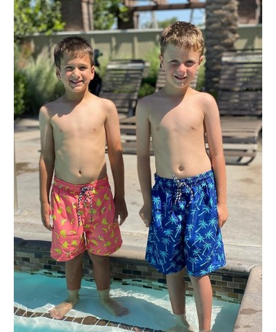 Boys Swim Trunks Compression Liner Swim Shorts Quick Dry Bathing Suit with Boxer Brief Swimwear 2-20T Banana $18.69 Shorts