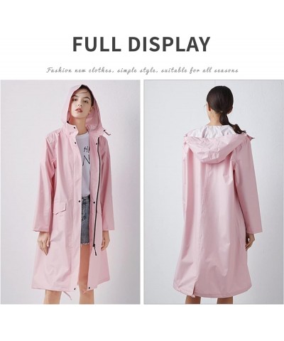 Long Raincoat Waterproof Rain Jacket with Hood Women Poncho Coat with for Hiking Cycling (Color : A-09, Size : XX-Large) XX-L...